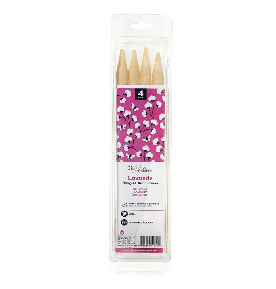 Bougies auriculaires Lavande par 4