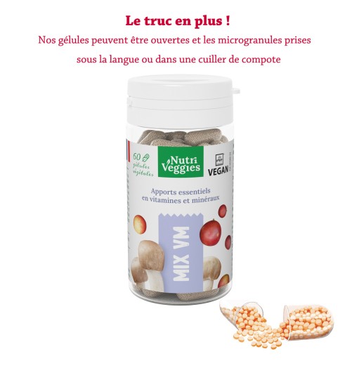 Mix VM .Mélange vitamines et minéraux. Végan