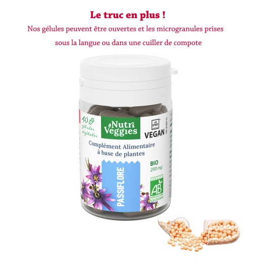 Passiflore Bio végan. Phytothérapie