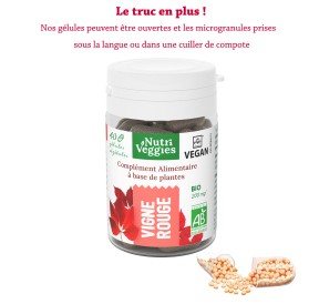 Vigne rouge Bio végan. Phytothérapie