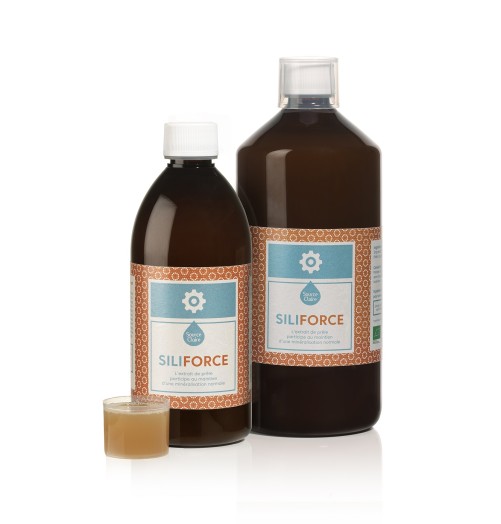 Siliforce Bio. Extrait de prêle.minéralisation, cheveux-peau-ongles. Fonction rénale. Fonction urinaire.