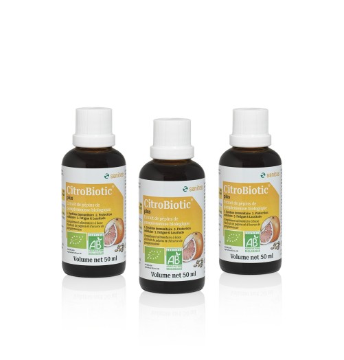 CitroBiotic ® Plus Liquide 50ml (Flacon en verre) lot de 3