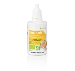 CitroBiotic® BIO (extrait de pépin de pamplemousse) vitamine C : immunité/réduire la fatigue/métabolisme énergétique normale