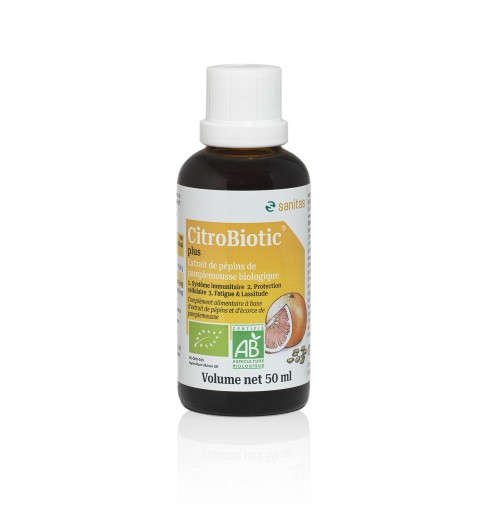 CitroBiotic Plus ® Liquide 50ml (Flacon en verre).