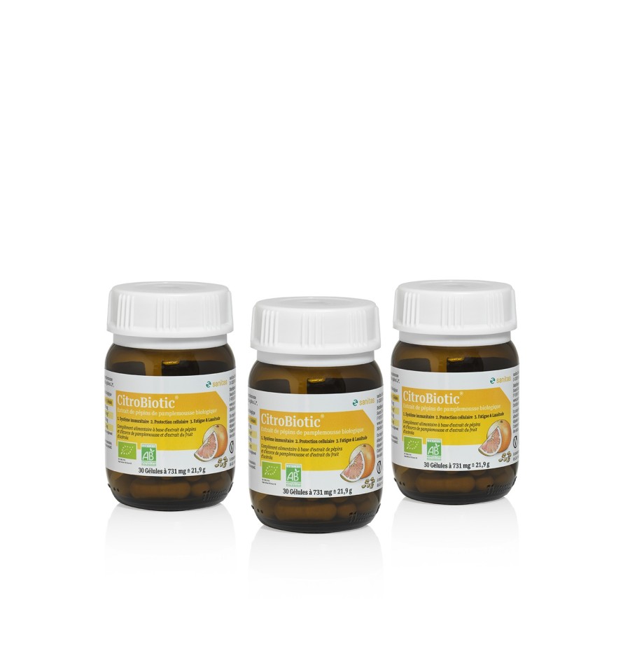 CitroBiotic + Acérola Gélules Bio LOT de 3 CitroBiotic + Acérola Gélules Bio LOT de 3