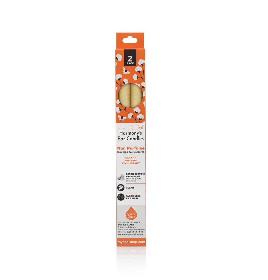 Bougies auriculaires Nature par 2
